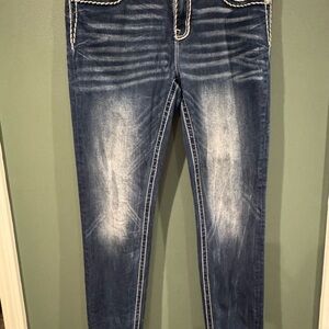 Miss Me Dark Blue Skinny Jeans